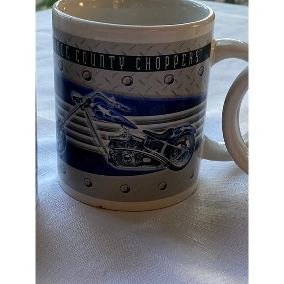 VTG 2005 Set of 3 Orange County Choppers Mugs Ceramic 3.75 in Coffee Biker EUC - Picture 3 of 16